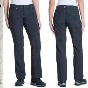Kuhl pants Kliffside convertible hiking pants zip away straight leg gray 12